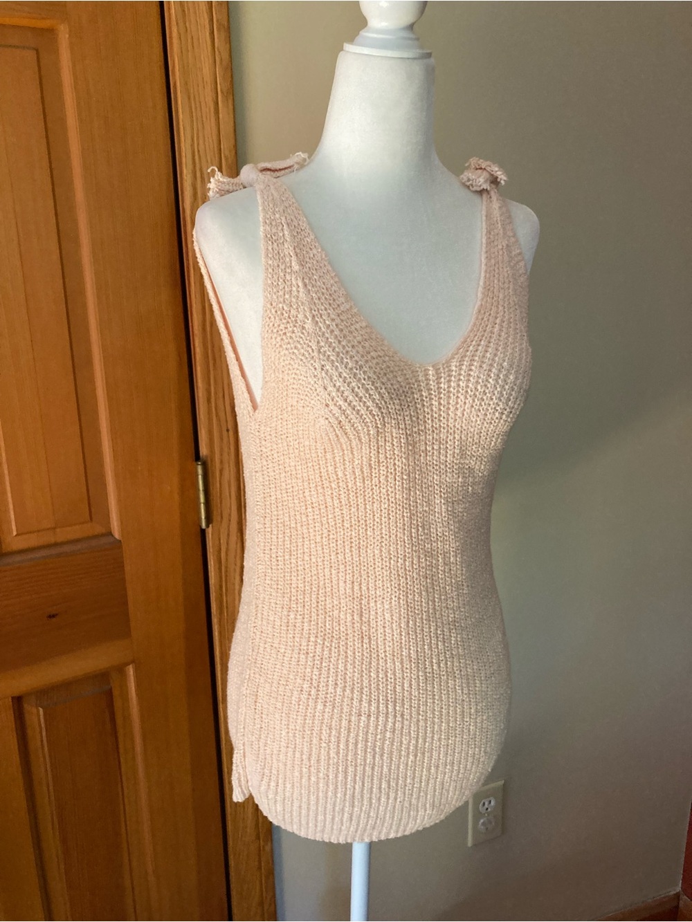 Madewell Monterey Sweater Tank Lucid Pink Size Large